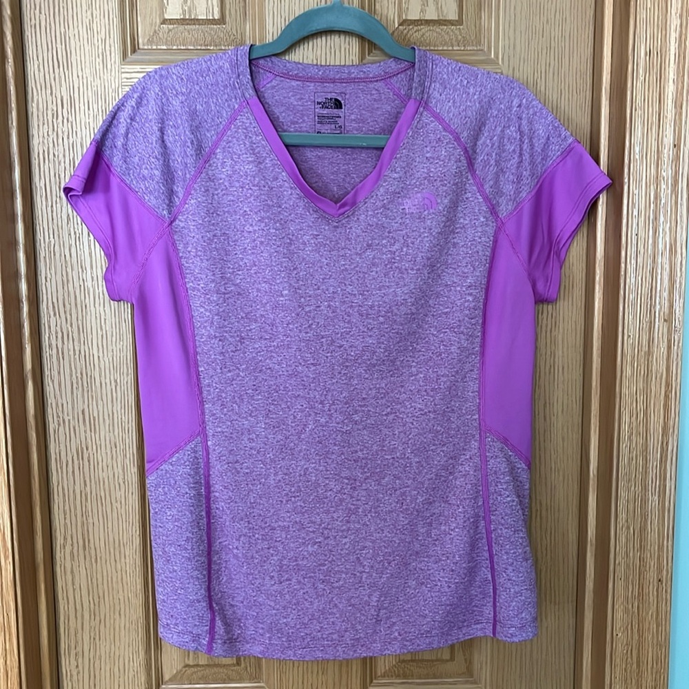 The North Face athletic v-neck shirt